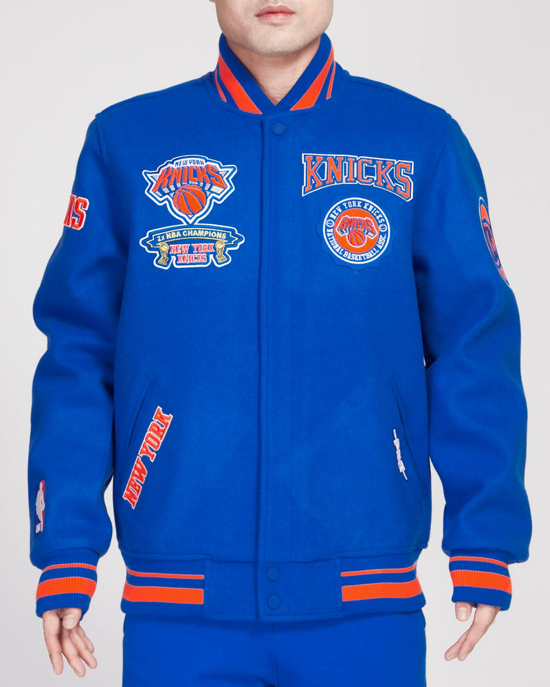 Men's Pro Standard Knicks Retro Classic Varsity Full-Zip Jacket