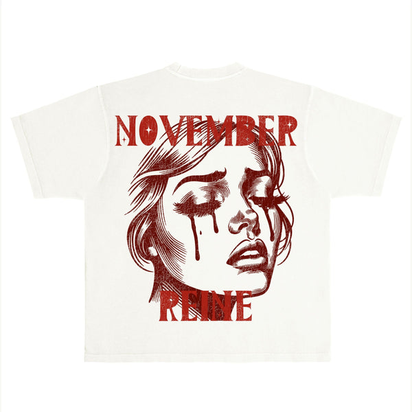 November Reine Men's T-Shirt - White/Red