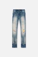 RTA CLAYTON SKINNY JEAN | WORN OUT BLUE