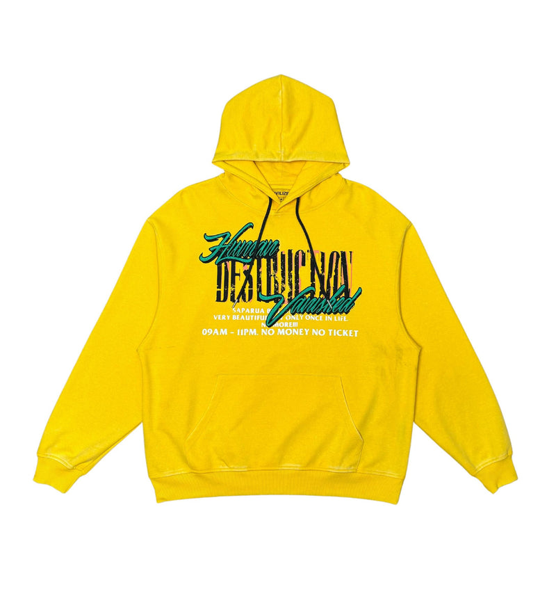 Civilized Men's Pullover Hoodie - Yellow
