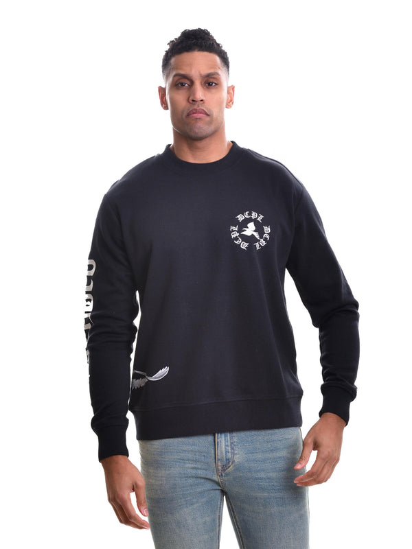 Men's DCPl Brand Crew Neck Sweater - Black