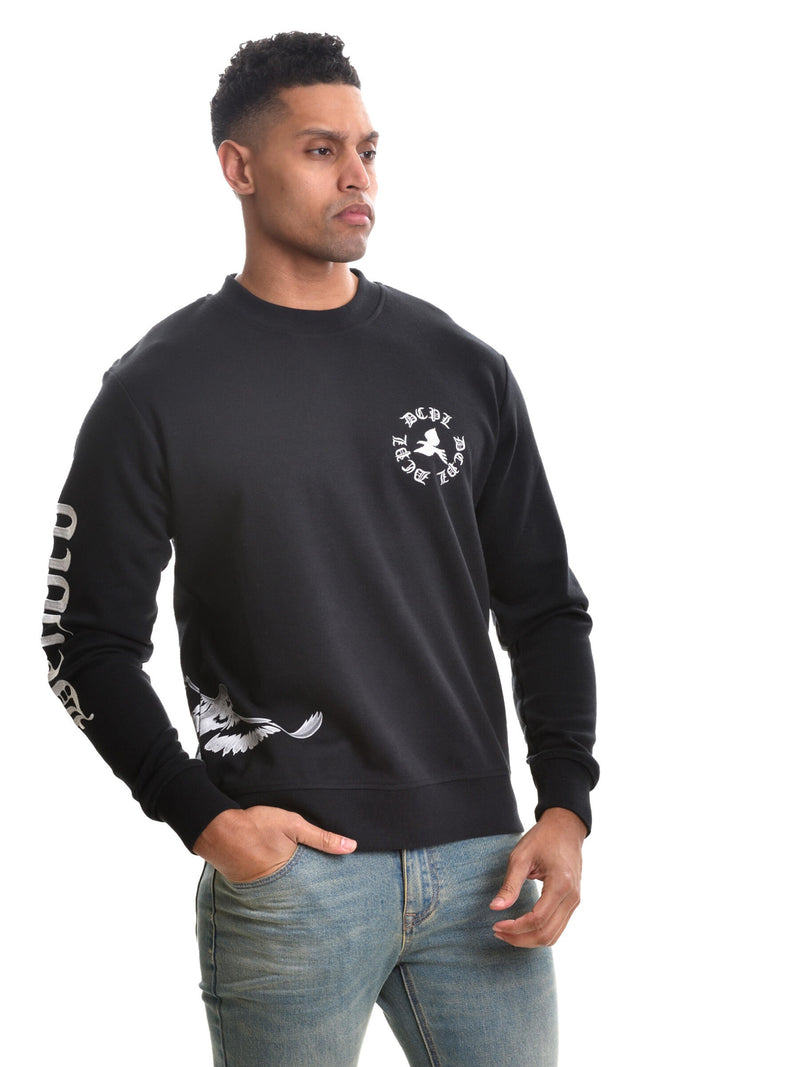 Men's DCPl Brand Crew Neck Sweater - Black