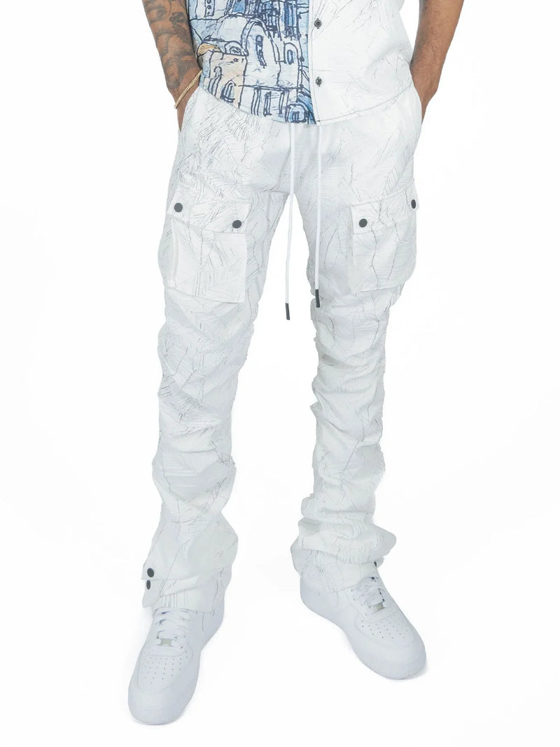 Makobi FROST ORIGINAL Monico Nylon Stacked Pants (White)