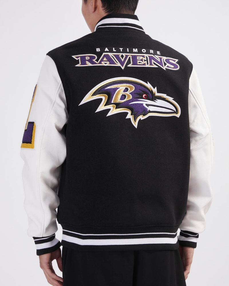 Pro Standard Ravens Retro Classic Varsity Full-Zip Jacket