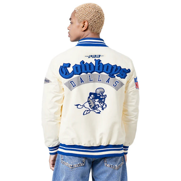 Pro Standard NFL DALLAS COWBOYS RETRO CLASSIC MEN'S RIB SATIN JACKET