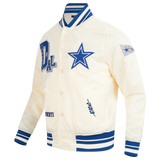 Pro Standard NFL DALLAS COWBOYS RETRO CLASSIC MEN'S RIB SATIN JACKET