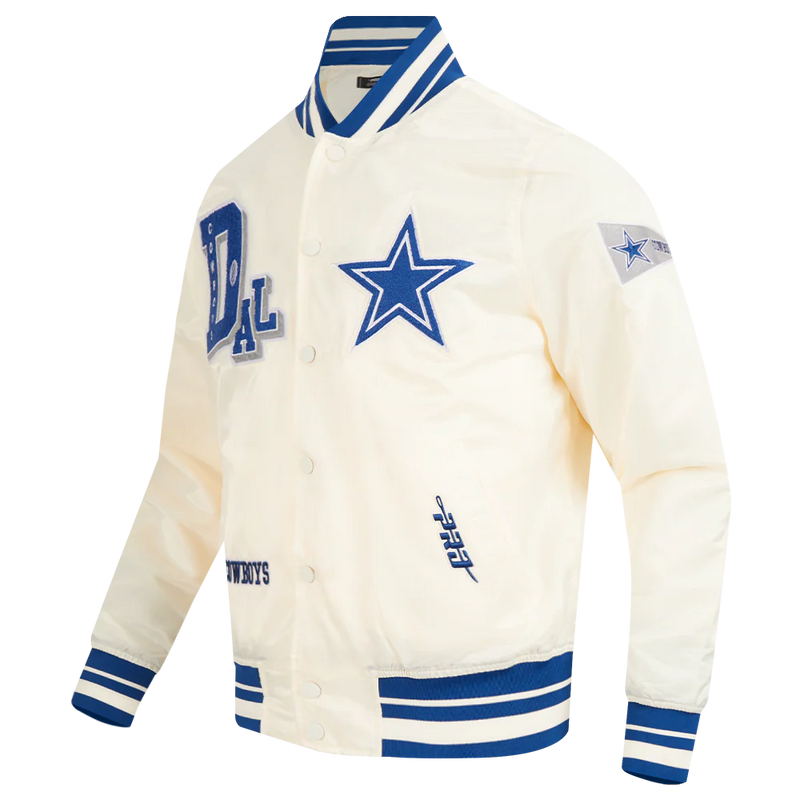 Pro Standard NFL DALLAS COWBOYS RETRO CLASSIC MEN'S RIB SATIN JACKET