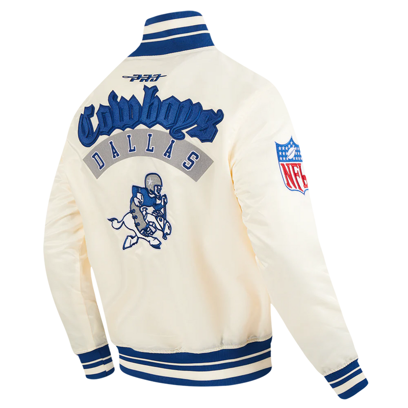 Pro Standard NFL DALLAS COWBOYS RETRO CLASSIC MEN'S RIB SATIN JACKET