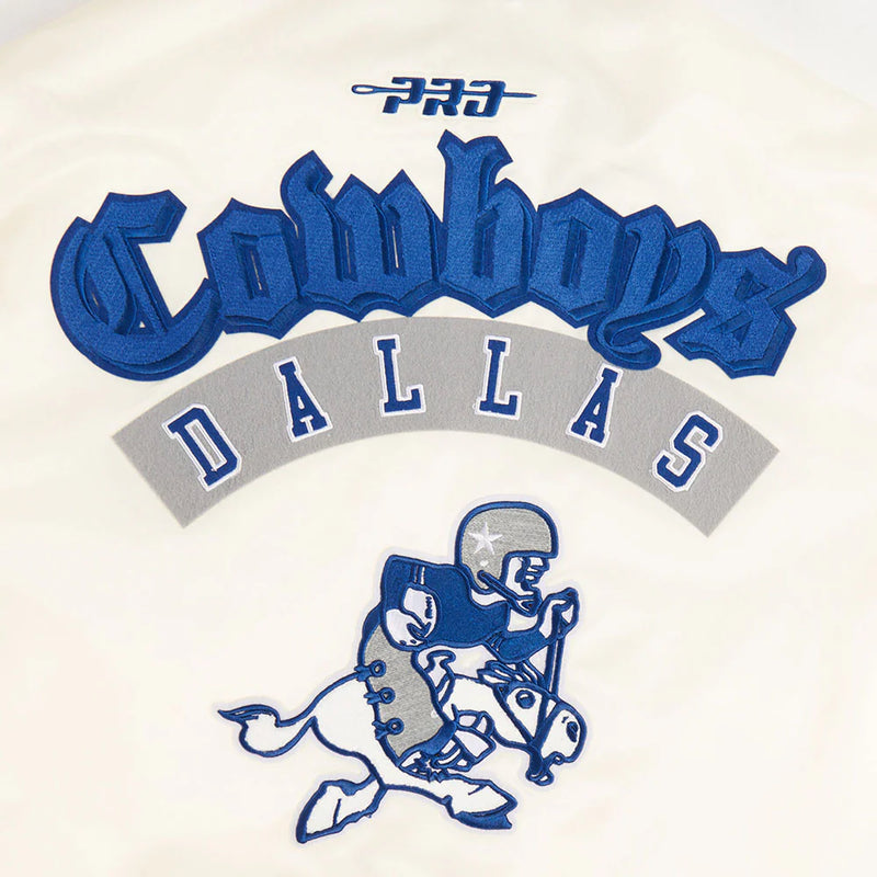Pro Standard NFL DALLAS COWBOYS RETRO CLASSIC MEN'S RIB SATIN JACKET