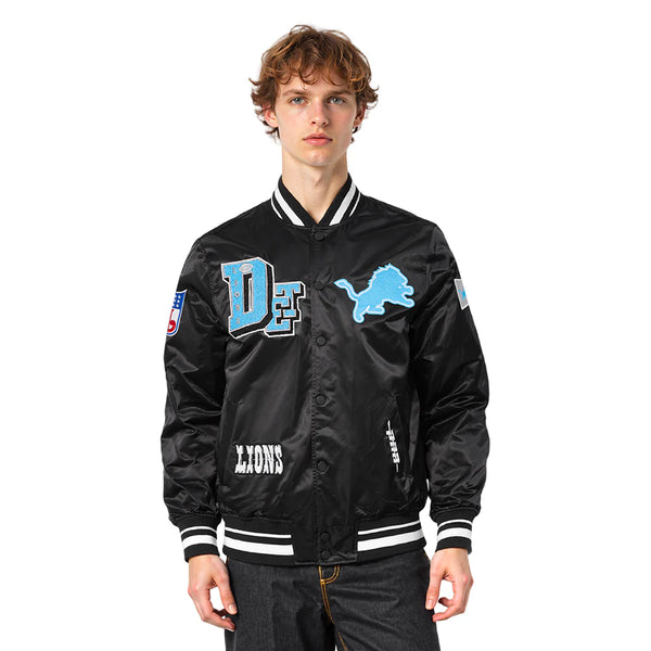Pro Standard  NFL Detroit Lions Best Of Men's Rib Satin Jacket
