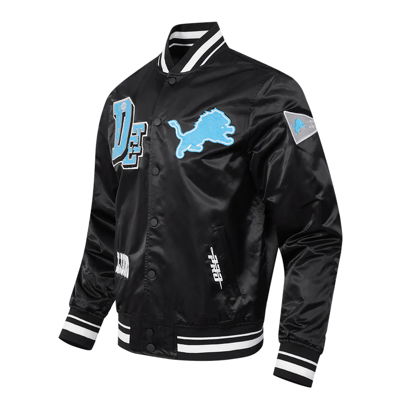 Pro Standard  NFL Detroit Lions Best Of Men's Rib Satin Jacket