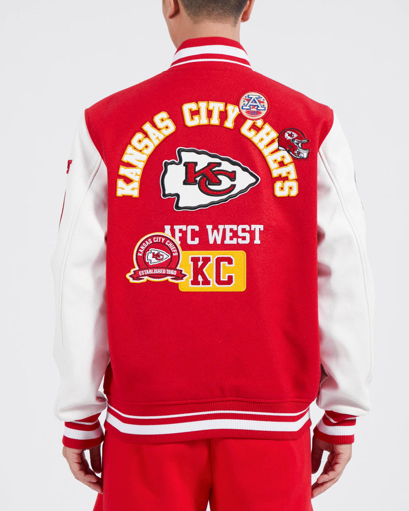 Pro Standard Kansas City Chiefs Retro Classic Varsity Full-Zip Jacket