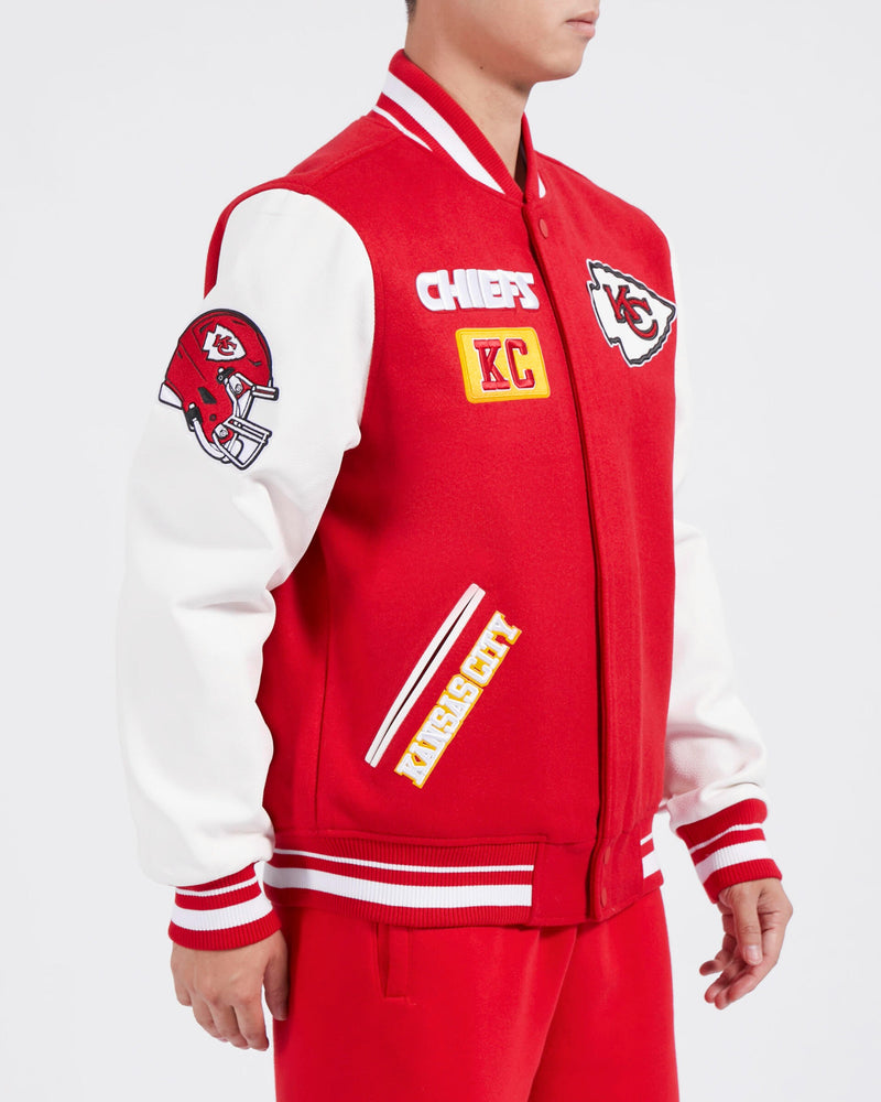 Pro Standard Kansas City Chiefs Retro Classic Varsity Full-Zip Jacket