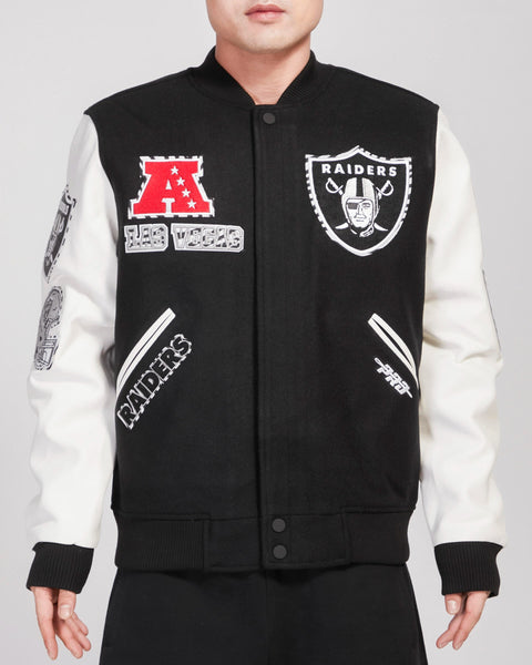 Raiders ジャケット Men's Pro Standard Raiders Retro Classic Varsity Full-Zip Jacket