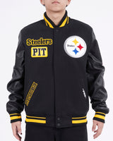 Pro Standard Pittsburgh Steelers Retro Classic Varsity Full-Zip Jacket