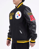 Pro Standard Pittsburgh Steelers Retro Classic Varsity Full-Zip Jacket