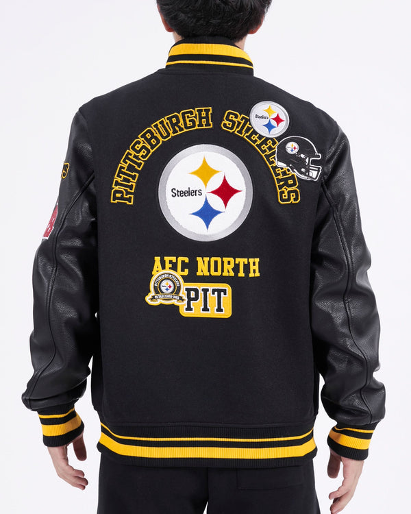 Pro Standard Pittsburgh Steelers Retro Classic Varsity Full-Zip Jacket