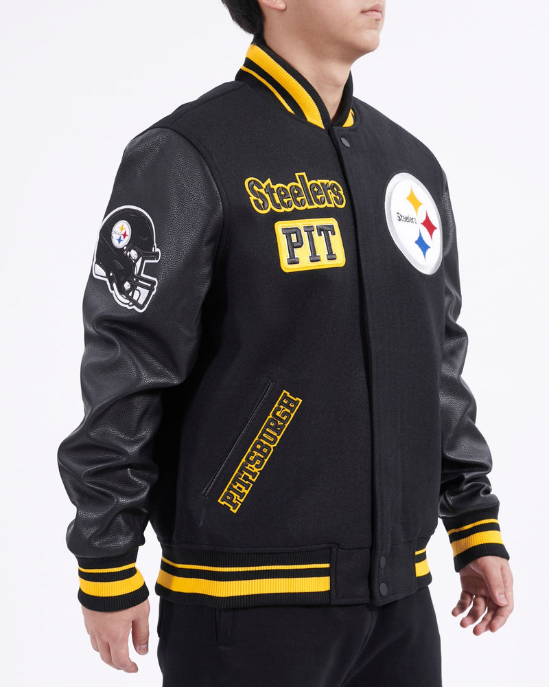 Pro Standard Pittsburgh Steelers Retro Classic Varsity Full-Zip Jacket