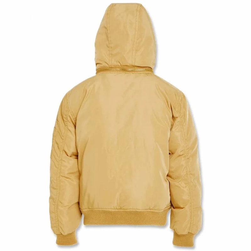 Kids Jordan Craig Squadron Hooded Bomber Jacket - Wheat