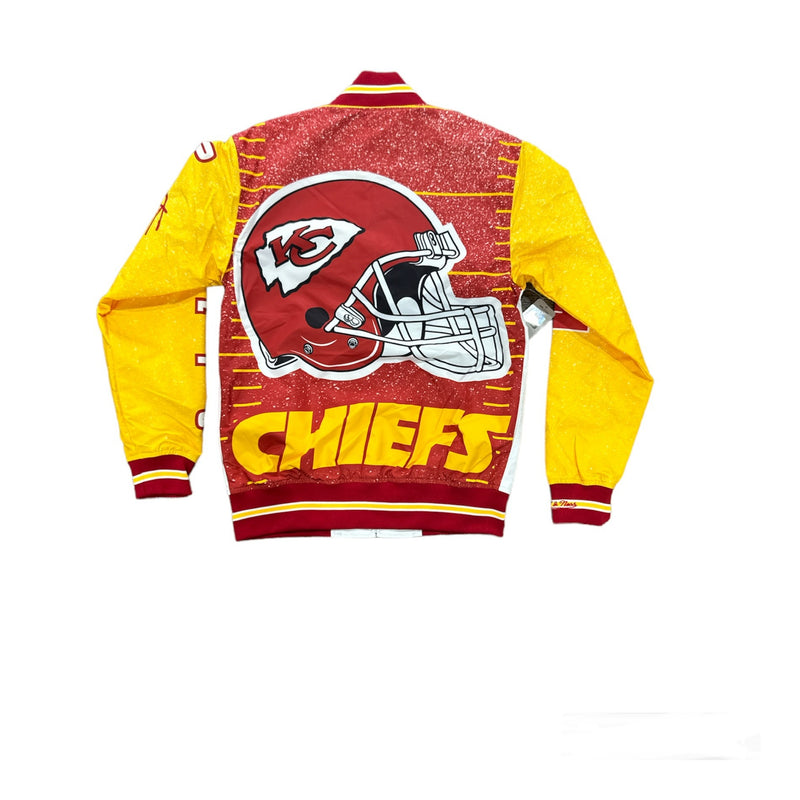 Mitchell And Ness Men's Warm Up Jacket - Cheefs