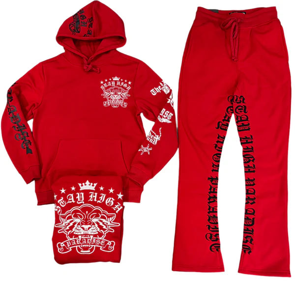 Rebel Minds - Stay High Fleece Set - Red