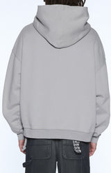 Ksubi Blasted Hoodie Smoke Grey - Grey