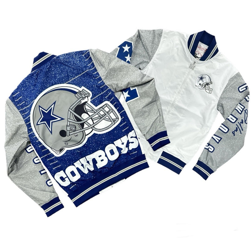 Mitchell And Ness Men's Warm Up Jacket - Cowboys