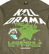 Genuine Kill The Drama men's Crew Neck - Olive