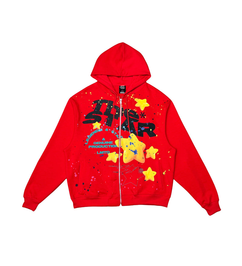 Genuine Star Men's Hoodie - Red