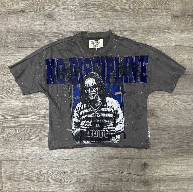 BKYS Men Vibe Cropped Tee - Grey