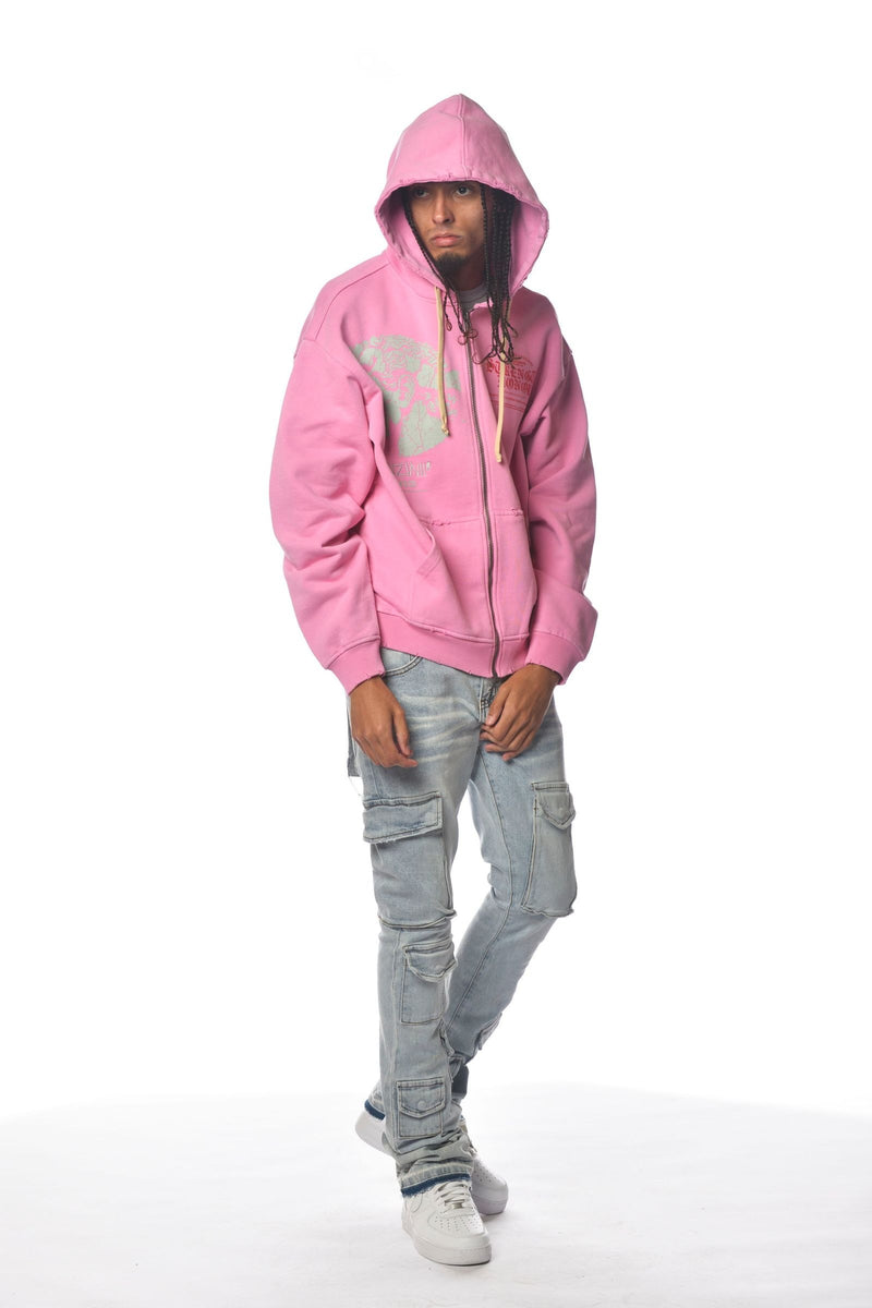 Gunziini Men's Strength Hoodie - Pink