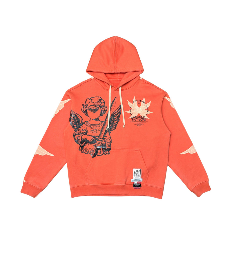 Gunziini Men's Angel Hoodie - Orange