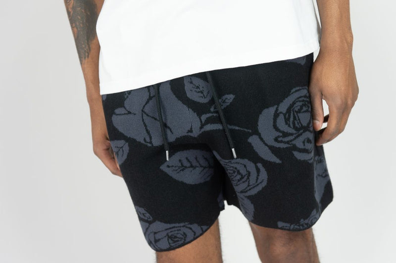 Rebel Mind Men's Sweater And Short Set - Black/White