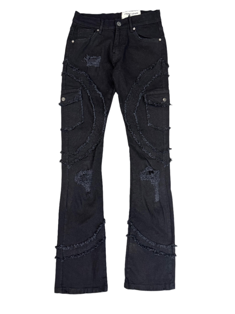 Forward Men's Stacked Jeans - Black