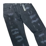 Men Forward Denim Crystalized Jeans - Black