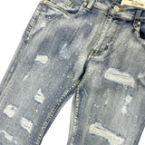 Men Forward Denim Crystalized Jeans - Ice Blue
