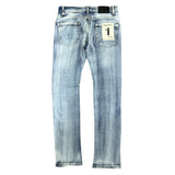 Men Forward Denim Crystalized Jeans - Ice Blue
