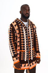 Men's Black Pharaoh Sweater - Brown - 1003B