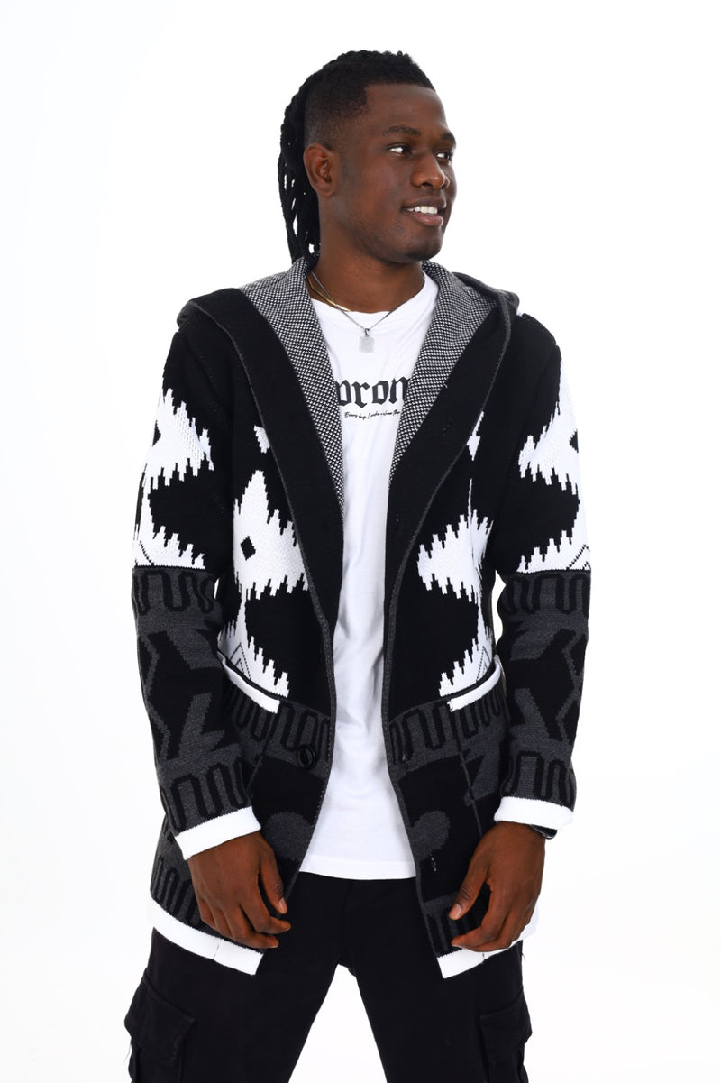 Men's Black Pharaoh Sweater - Black - 1008B