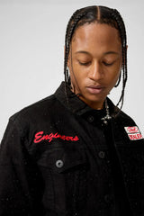 Jordan Craig - Local Dealer Trucker Jacket W Rhinestones - Jet Black Jordan Craig