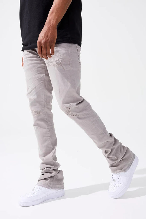 Jordan Craig Men Martin stacked Tribeca Twill Pants - Light Grey