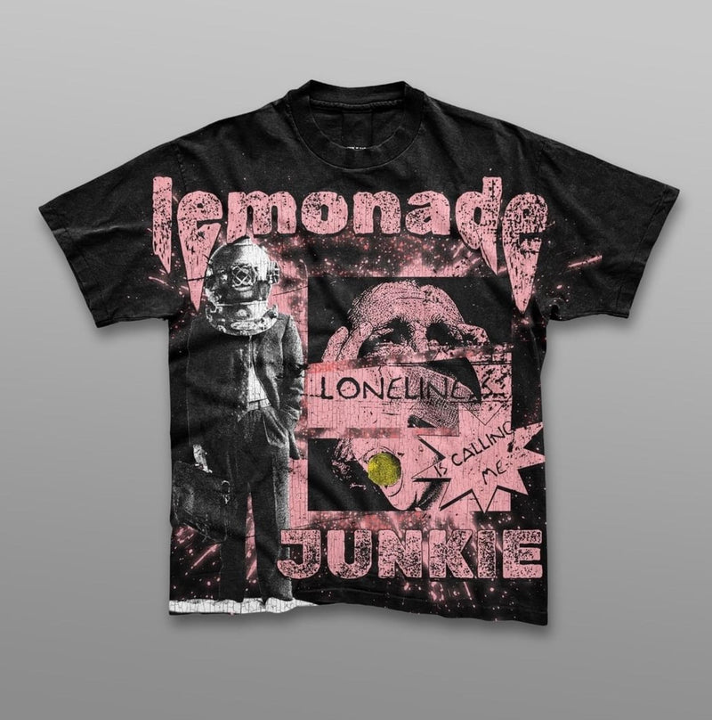 Lemonade Junkie Men's T-Shirt - Black -LJ-112317