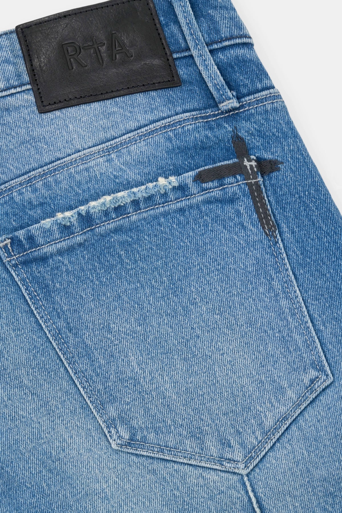RTA CLAYTON SKINNY JEAN | RIPPED MEDIUM BLUE – Action Wear