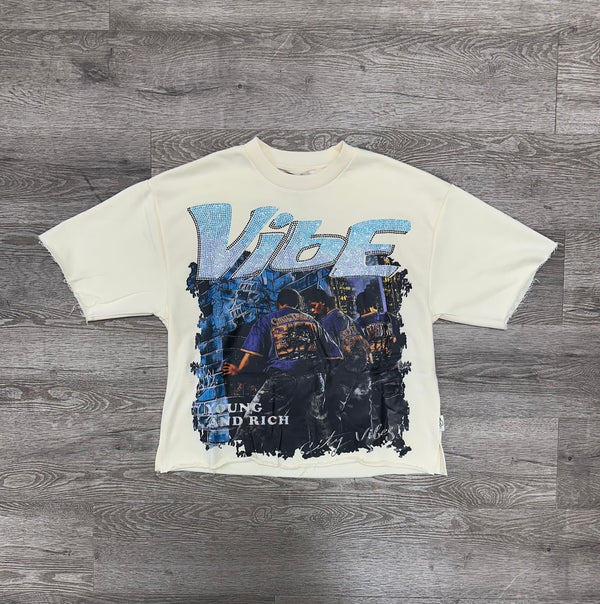 BKYS Men Vibe Cropped Tee - off White