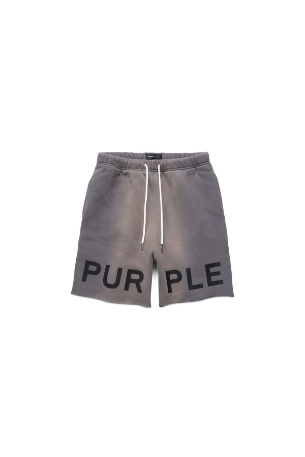 Purple Brand Men Jumbo Wordmark Charcoal Shorts - P446-HSCJ