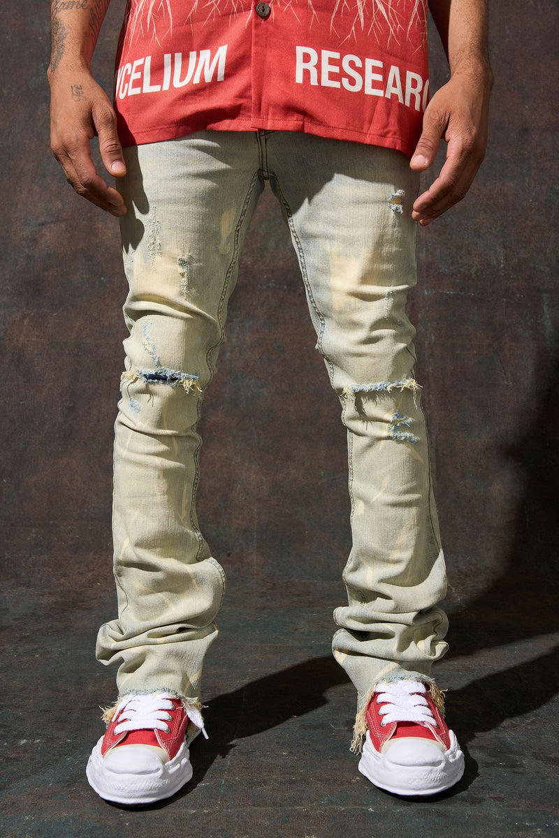 Men's Serenede Sulifer Stacked Jeans