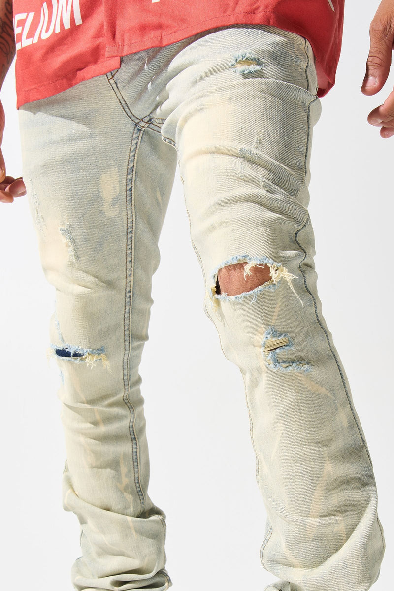 Men's Serenede Sulifer Stacked Jeans