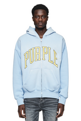 Purple Brand Collegiate Zip Up Hoodie - HDCC