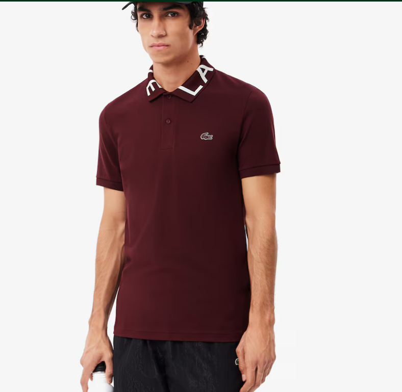 Lacoste Men's Jacquard Collar Lacoste Movement Polo - BZD - PH7495