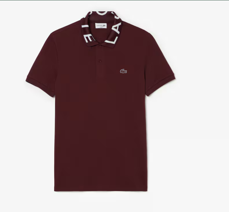 Lacoste Men's Jacquard Collar Lacoste Movement Polo - BZD - PH7495